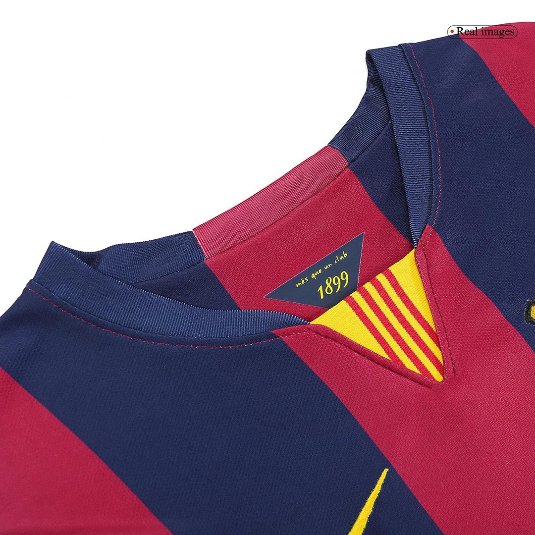 Camiseta retro de fútbol local del Barcelona NEYMAR JR #11 2014/15