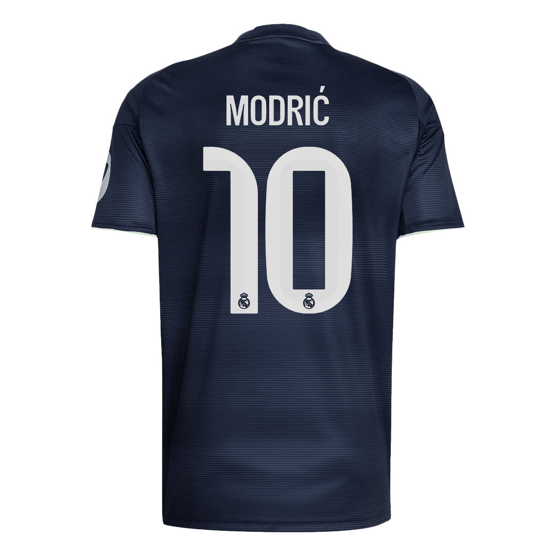 Camiseta de fútbol visitante del Real Madrid MODRIĆ #10 2025/26 (talla grande)