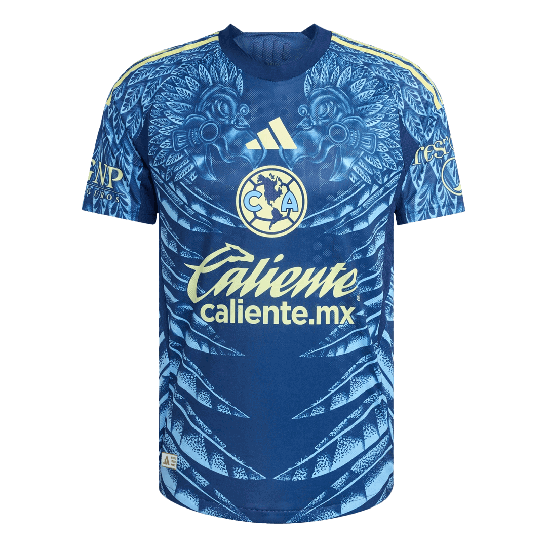 Camiseta de fútbol visitante auténtica del Club América 2025/26 azul marino
