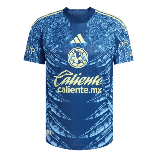 Camiseta de fútbol visitante auténtica del Club América 2025/26 azul marino