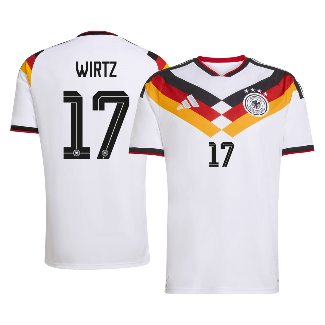 Camiseta de fútbol local WIRTZ #17 de Alemania 2026
