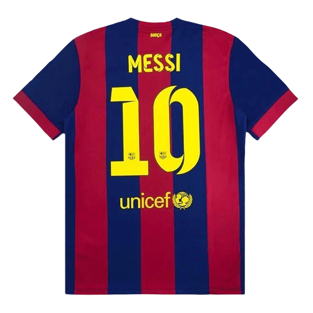 Camiseta retro de fútbol local del Barcelona MESSI #10 2014/15