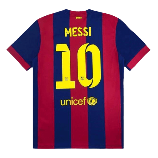 Camiseta retro de fútbol local del Barcelona MESSI #10 2014/15