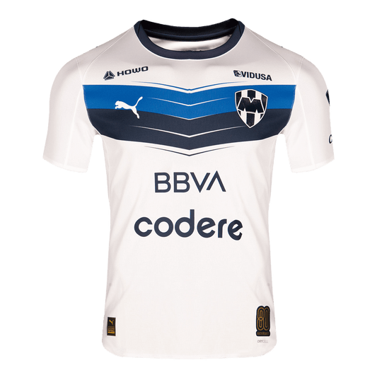 Camiseta de fútbol visitante del Monterrey 25/26 blanca