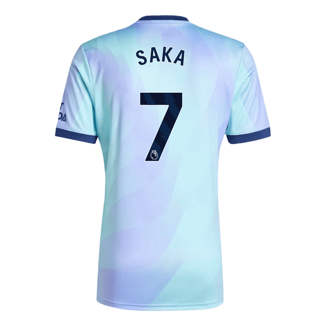 Camiseta de fútbol de visitante SAKA #7 del Arsenal (tercera equipación)