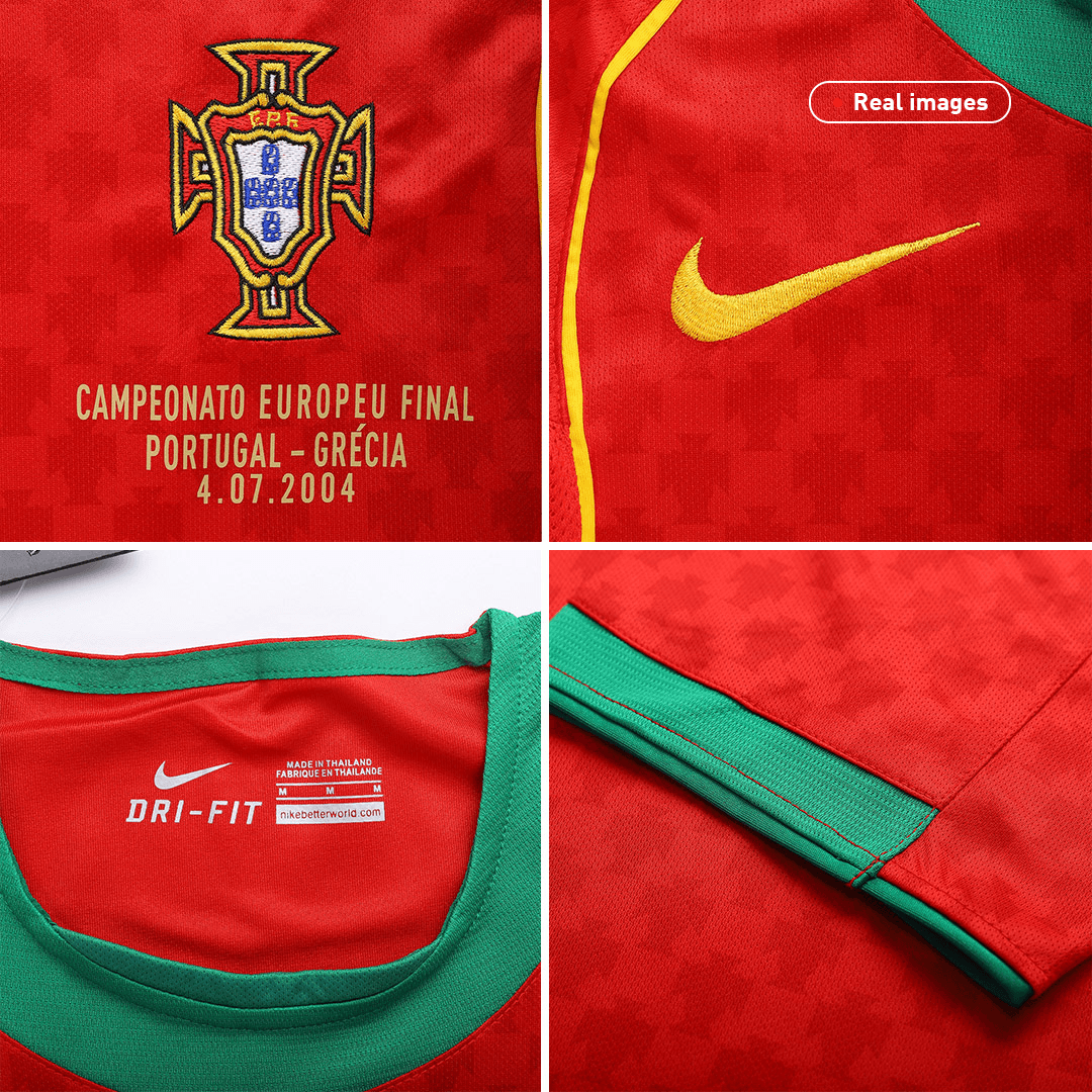 Camiseta retro de fútbol local de Portugal 2004 - Final de la Eurocopa