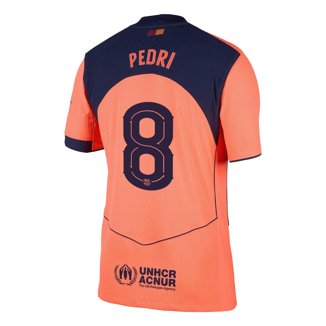 Camiseta de fútbol de visitante auténtica de PEDRI #8 del Barcelona 2025/26