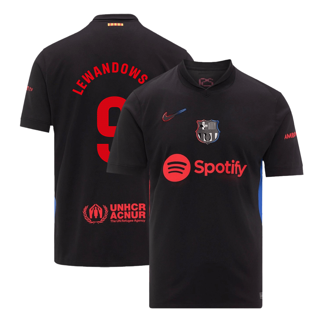 Camiseta de visitante del Barcelona LEWANDOWSKI #9 2024/25