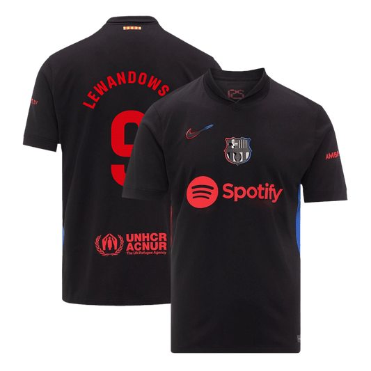 Camiseta de visitante del Barcelona LEWANDOWSKI #9 2024/25