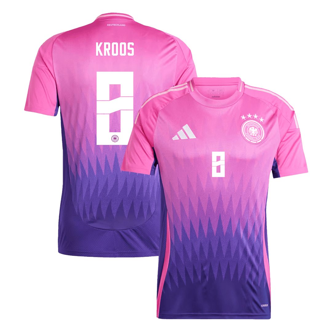 Camiseta de fútbol visitante de Alemania #8 de KROOS para la Eurocopa 2024