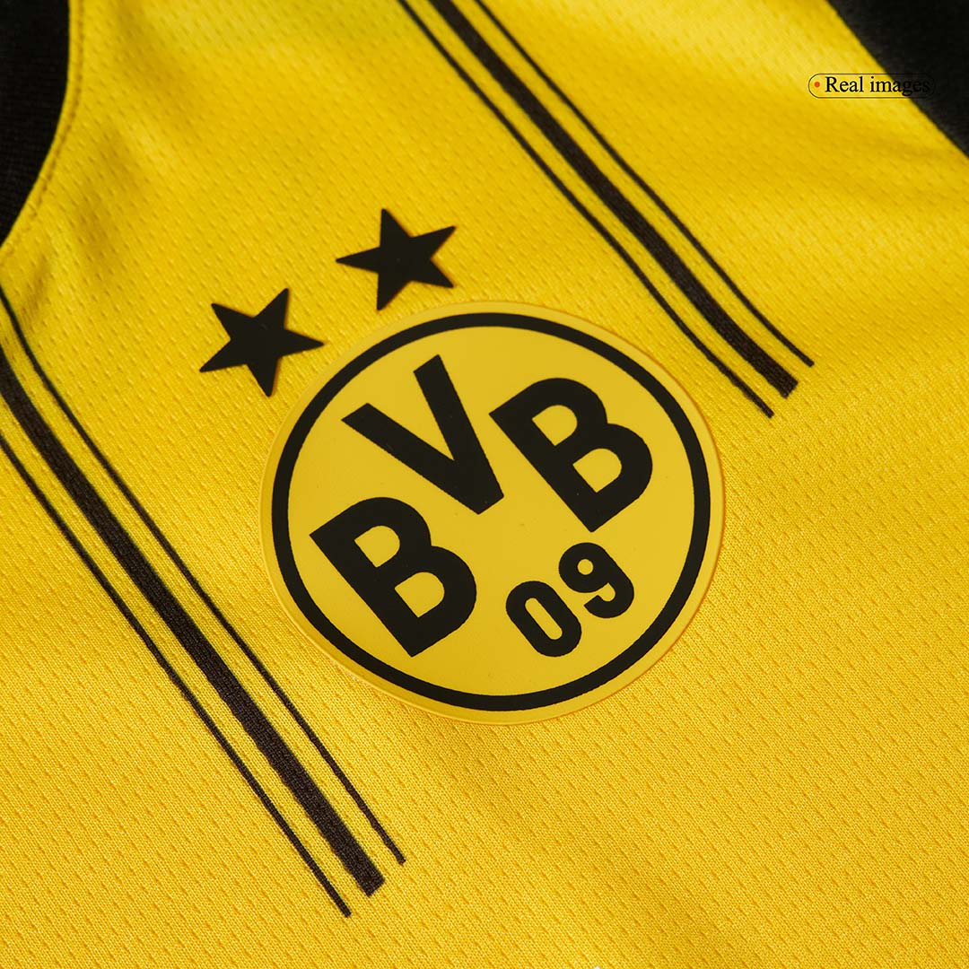 Kit de camiseta de fútbol local del Borussia Dortmund para niños (camiseta y pantalones cortos)