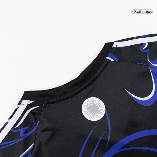 Camiseta de visitante de MESSI #10 de Argentina para el Mundial 2026, color negro.