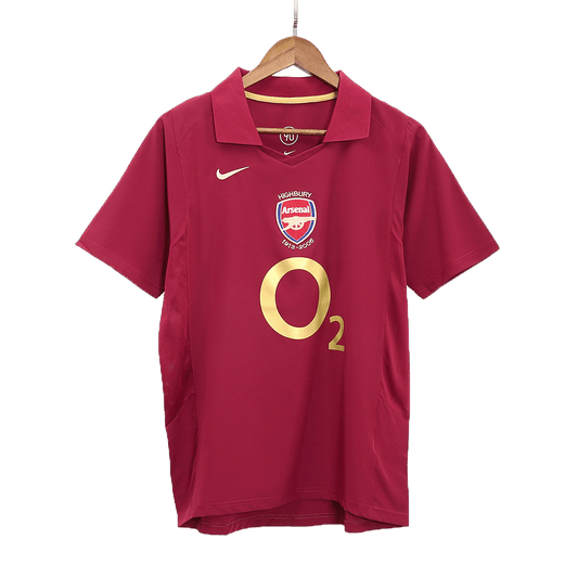 Camiseta retro de fútbol local del Arsenal 2005/06