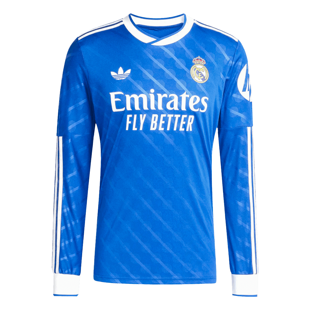 Camiseta de fútbol de la tercera equipación del Real Madrid 2025/26, manga larga