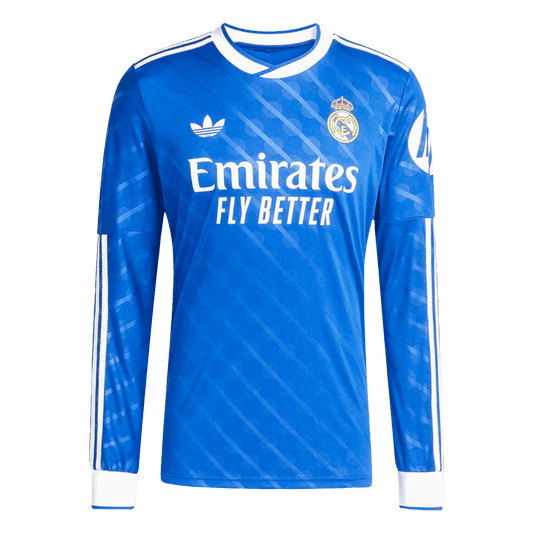 Camiseta de fútbol de la tercera equipación del Real Madrid 2025/26, manga larga