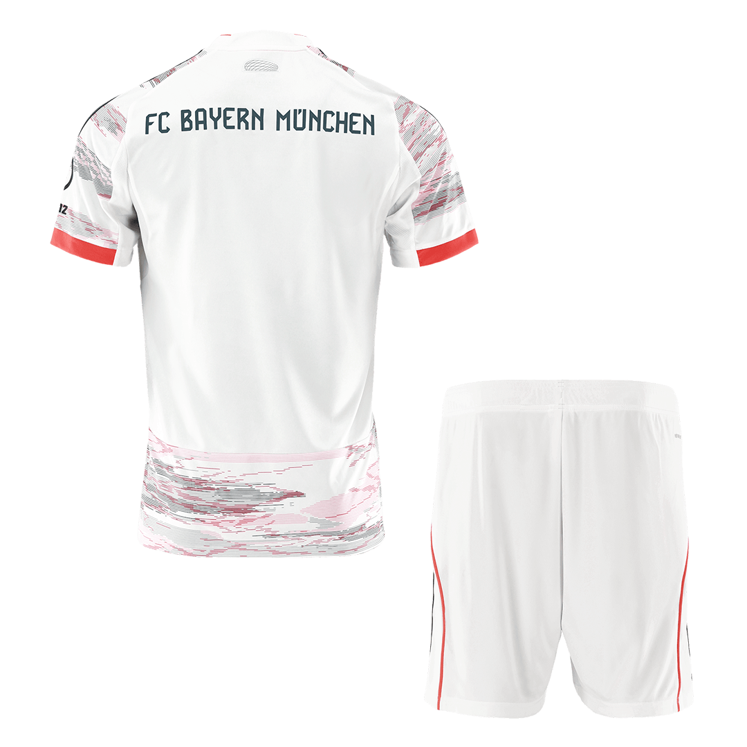 Kit de visitante del Bayern Múnich (Kit y pantalón corto) 2025/26, color blanco