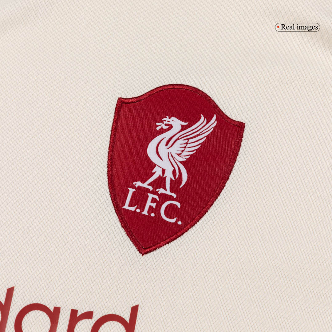 Camiseta de fútbol visitante del Liverpool 25/26 blanca