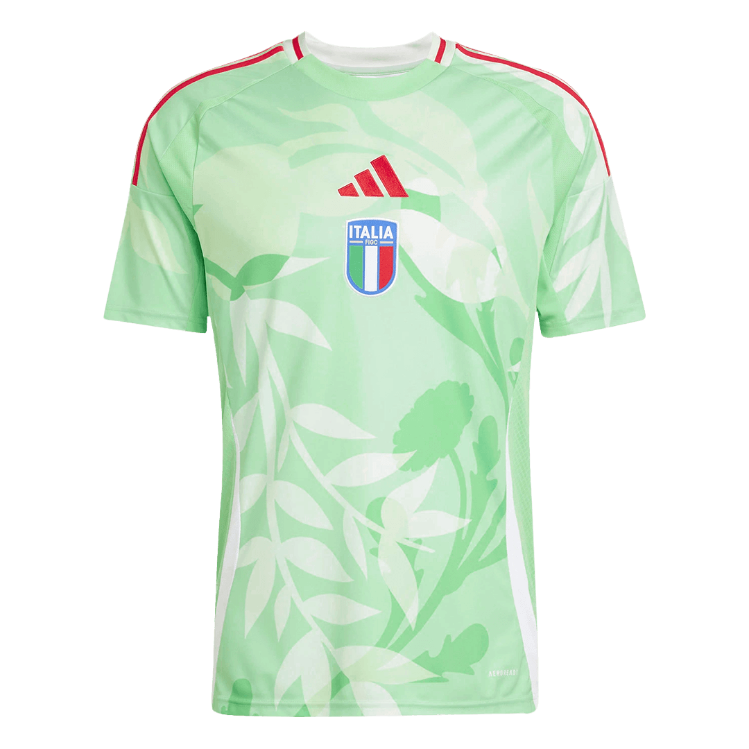 Camiseta de fútbol visitante de Italia 2025 para hombre, verde - Eurocopa femenina