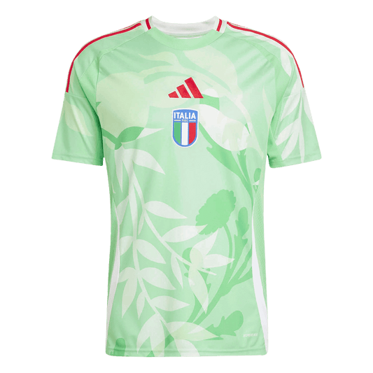Camiseta de fútbol visitante de Italia 2025 para hombre, verde - Eurocopa femenina