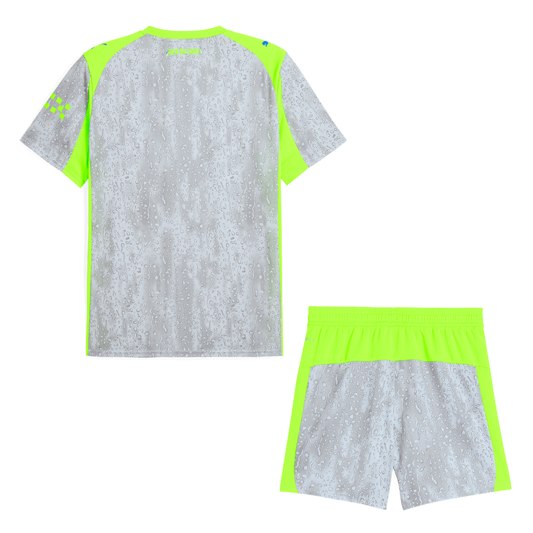Kit de fútbol visitante del Manchester City (camiseta y pantalón corto) 2025/26