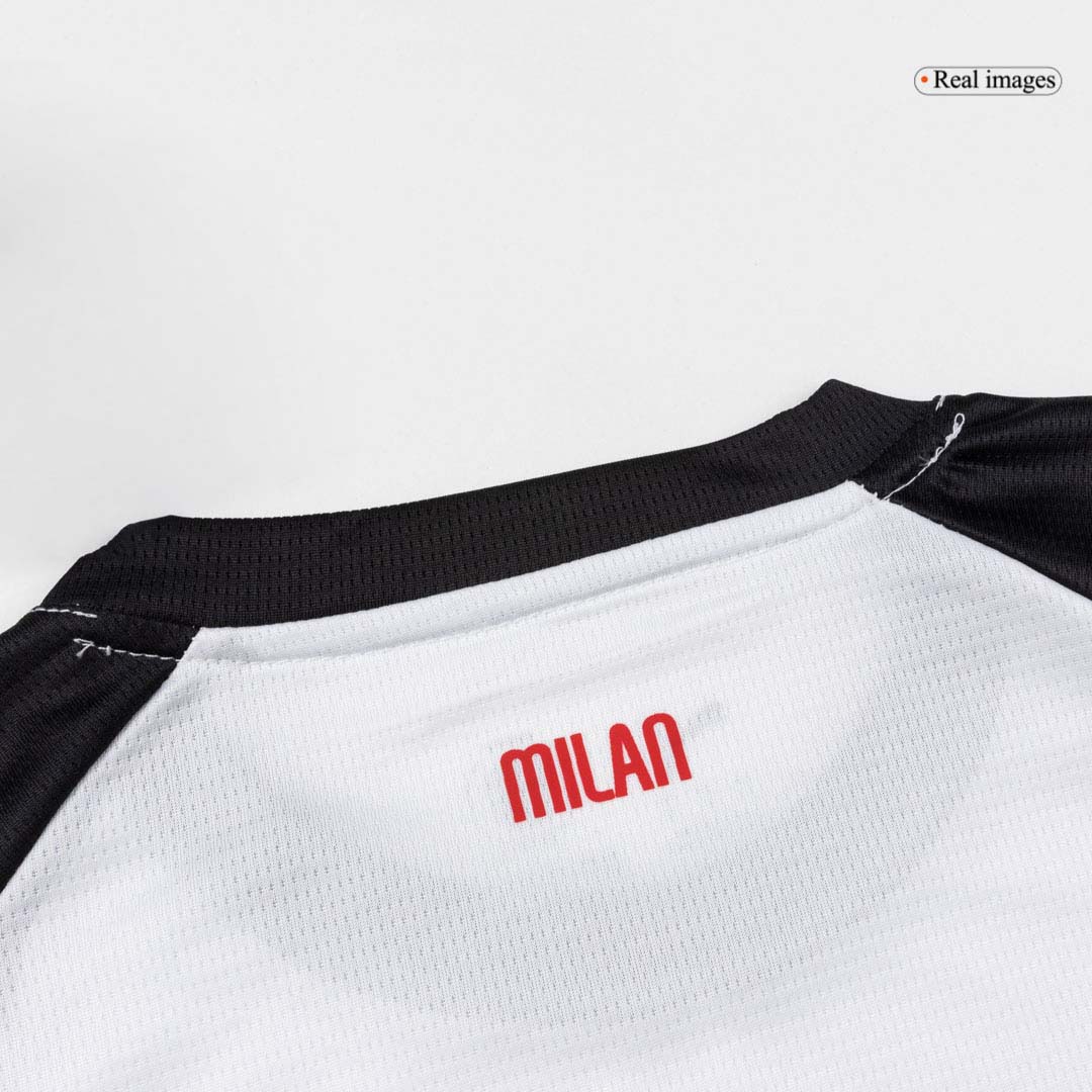 Kit de camiseta de visitante del AC Milan para niños (camiseta, pantalón corto y calcetines) 2025/26