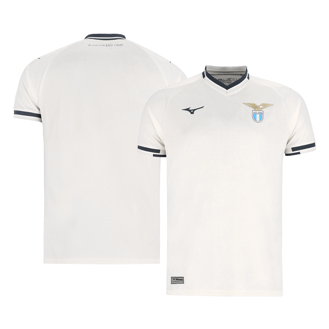 Camiseta de fútbol visitante de la Lazio 25/26 blanca