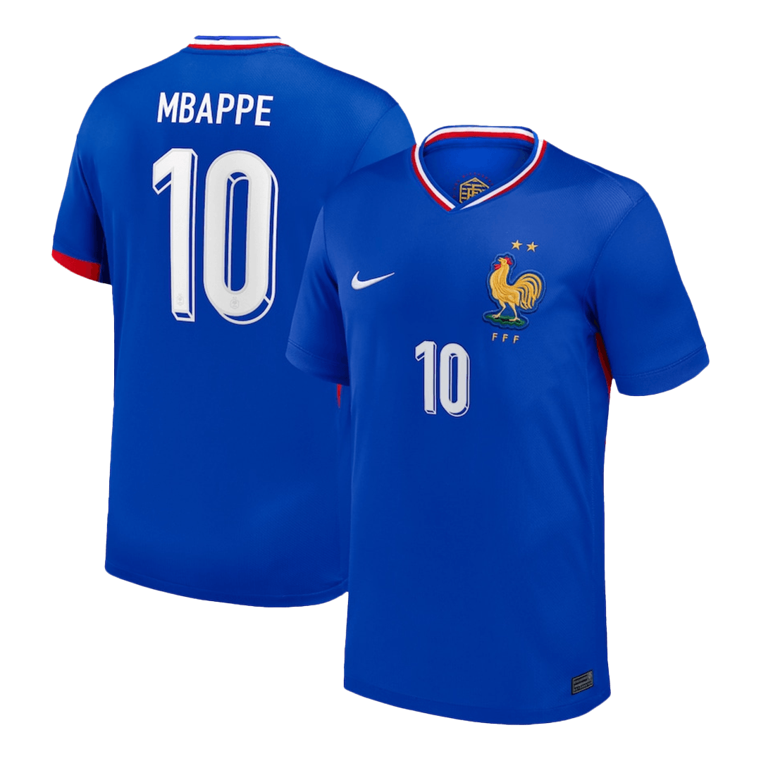 Camiseta local de fútbol de Francia MBAPPÉ #10 para la Eurocopa 2024
