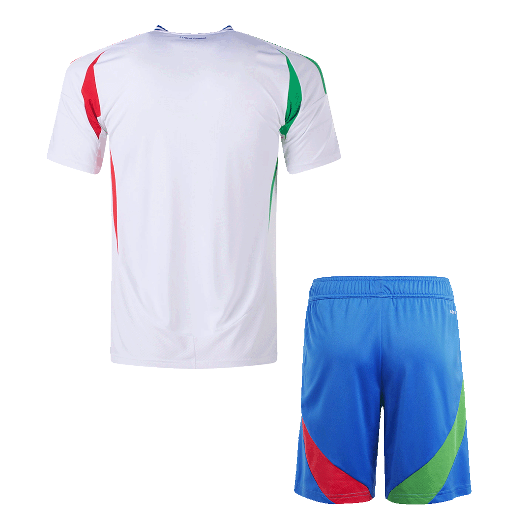 Kit de fútbol de visitante de Italia (camiseta y pantalón corto) para la Eurocopa 2024