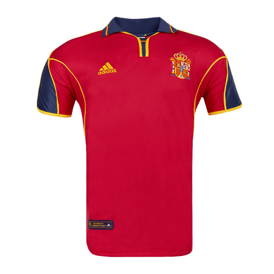 Camiseta de fútbol retro de la selección española de fútbol local del año 2000