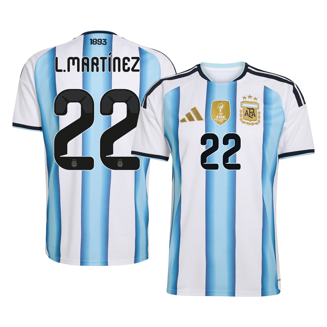 Camiseta Argentina L.MARTÍNEZ Local Hombre #22 Copa Mundial 2026 [PREMIUM]