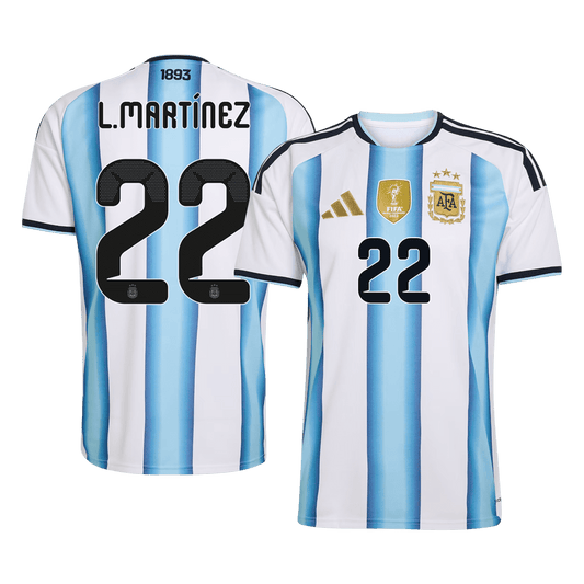 Camiseta Argentina L.MARTÍNEZ Local Hombre #22 Copa Mundial 2026 [PREMIUM]