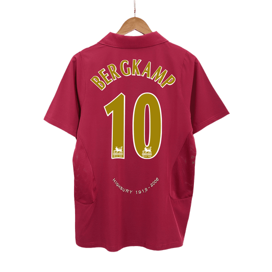 Camiseta de fútbol retro BERGKAMP #10 2005/06 Arsenal local