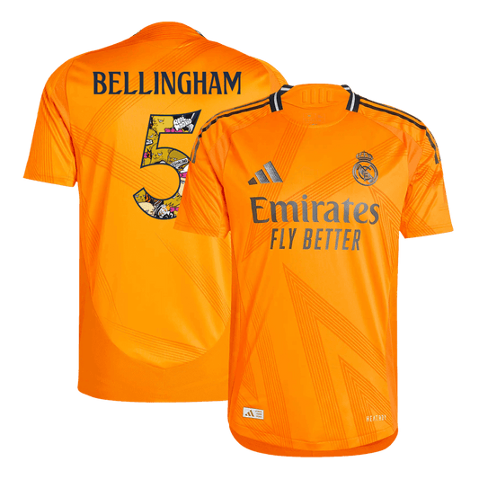Camiseta de fútbol auténtica de visitante del Real Madrid BELLINGHAM #5