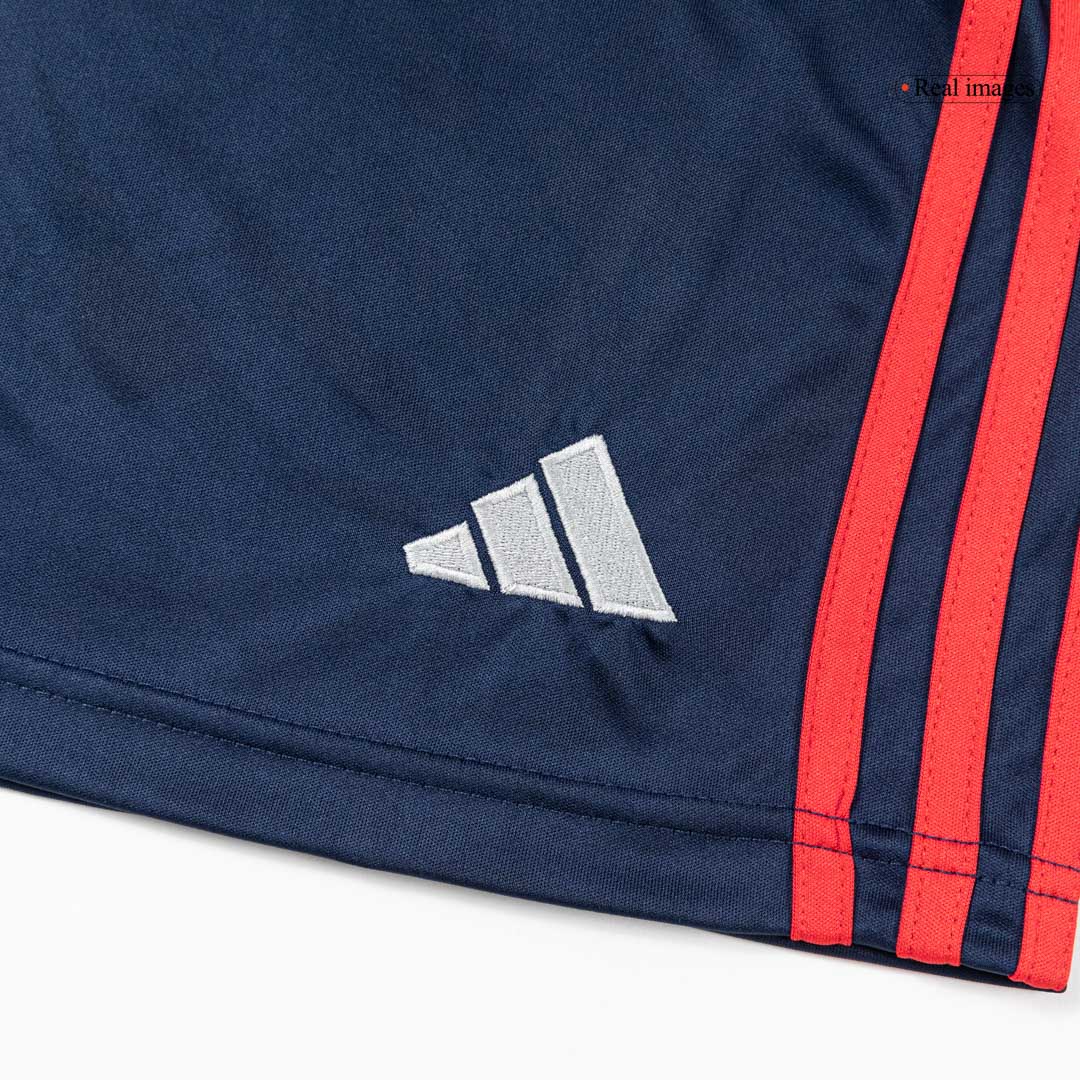 Kit de visitante del Arsenal (Kit y pantalón corto) 2025/26, azul