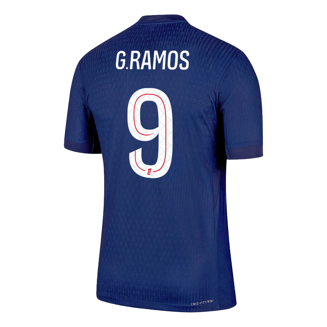 Camiseta de fútbol local auténtica G.RAMOS #9 del PSG 2025/26