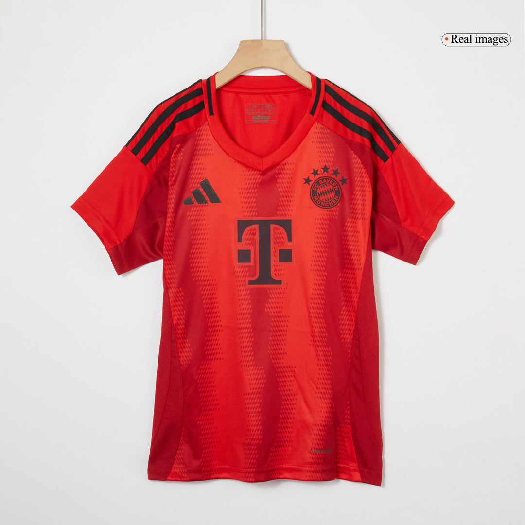 Kit de camiseta de fútbol local del Bayern Múnich para niños (camiseta, pantalones cortos y calcetines) rojo