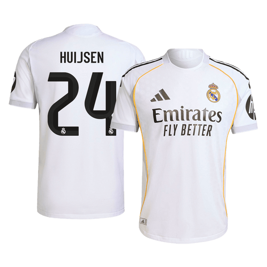 Camiseta de fútbol local del Real Madrid HUIJSEN #24 2025/26 auténtica