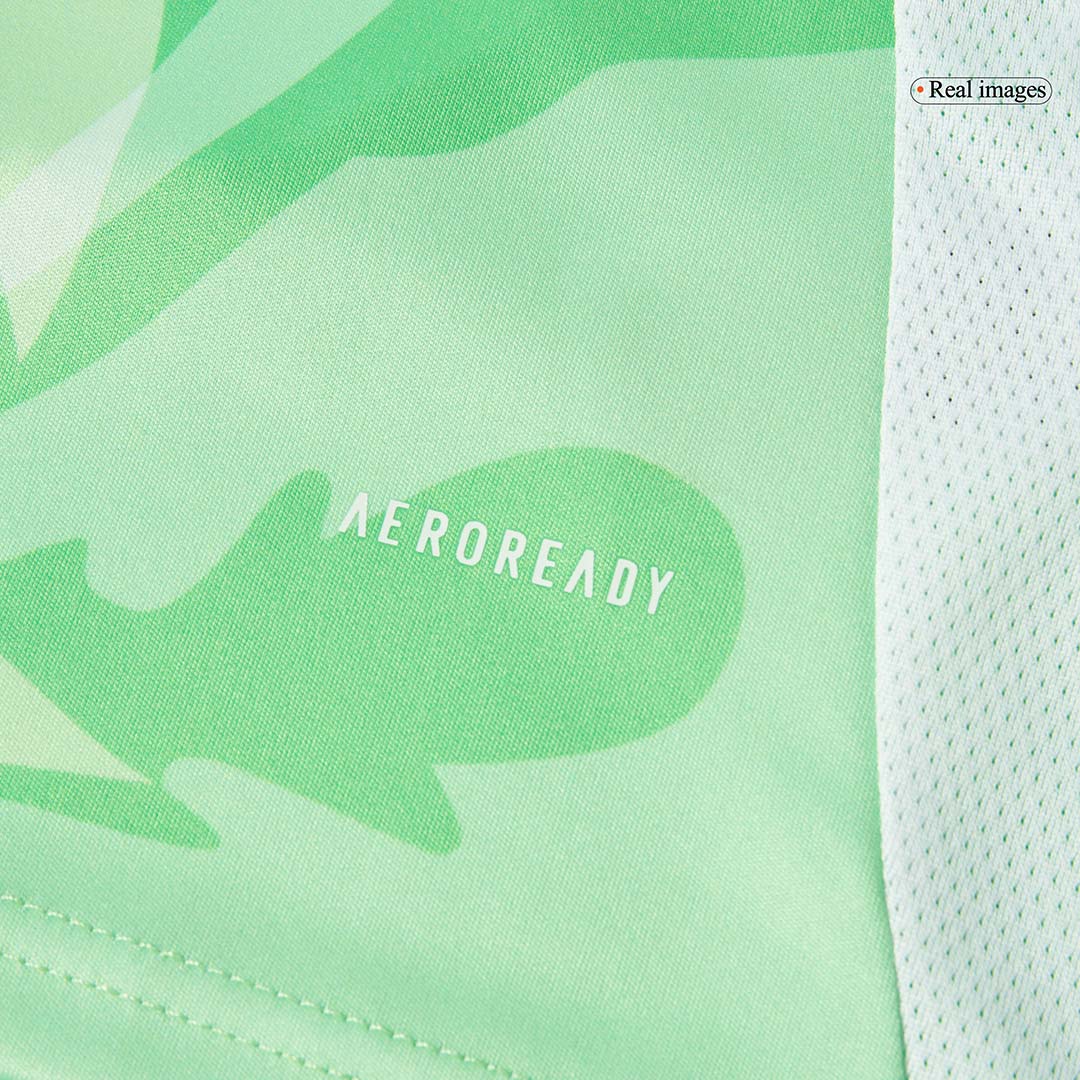 Camiseta de fútbol visitante de Italia 2025 para hombre, verde - Eurocopa femenina