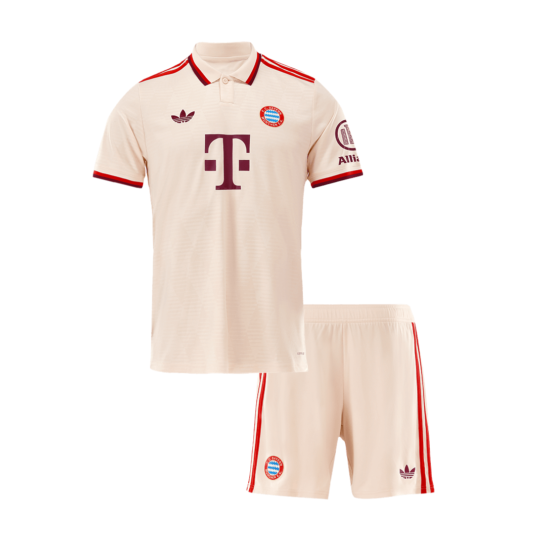 Kit de fútbol infantil de visitante del Bayern Múnich (camiseta y pantalón corto) 2024/25 - UCL