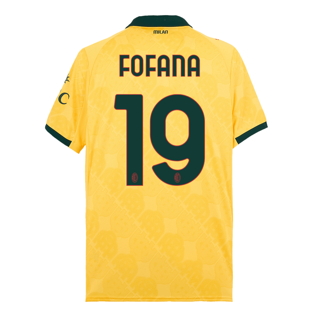 Camiseta de fútbol visitante FOFANA #19 del AC Milan 2025/26