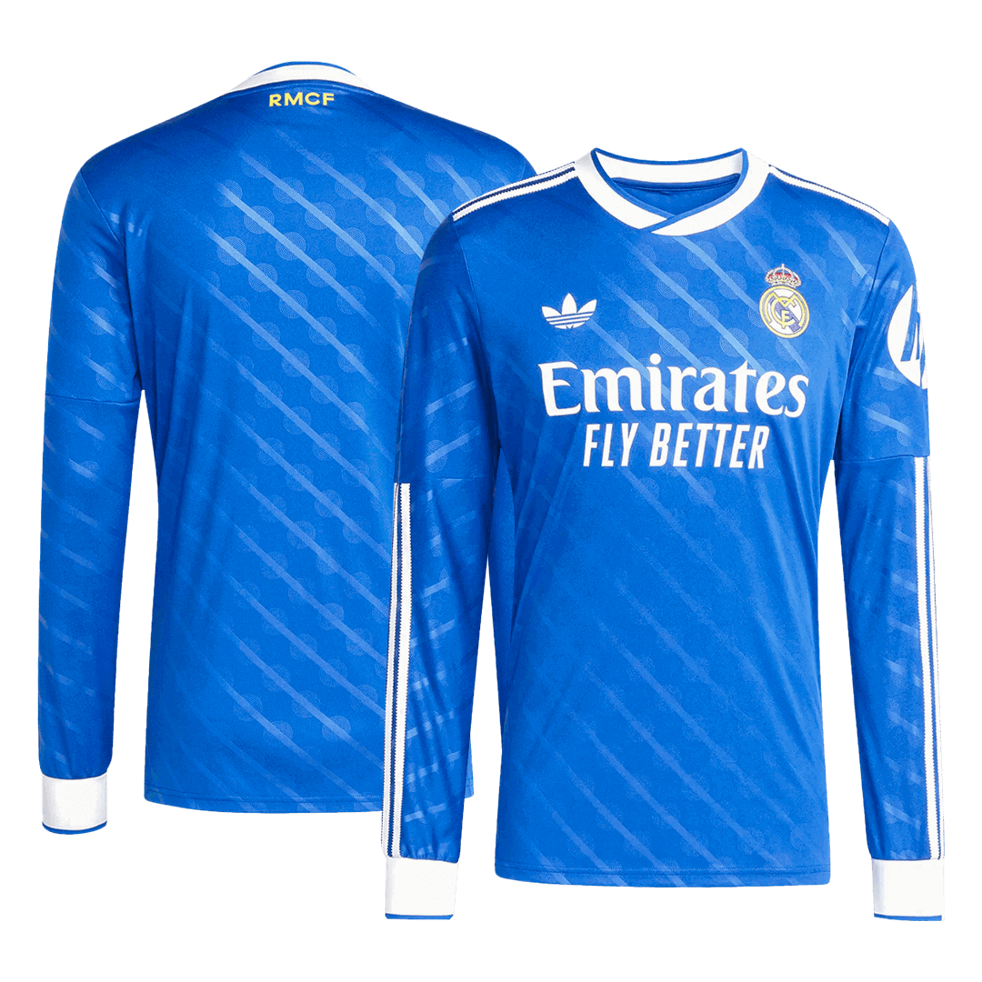Camiseta de fútbol de la tercera equipación del Real Madrid 2025/26, manga larga