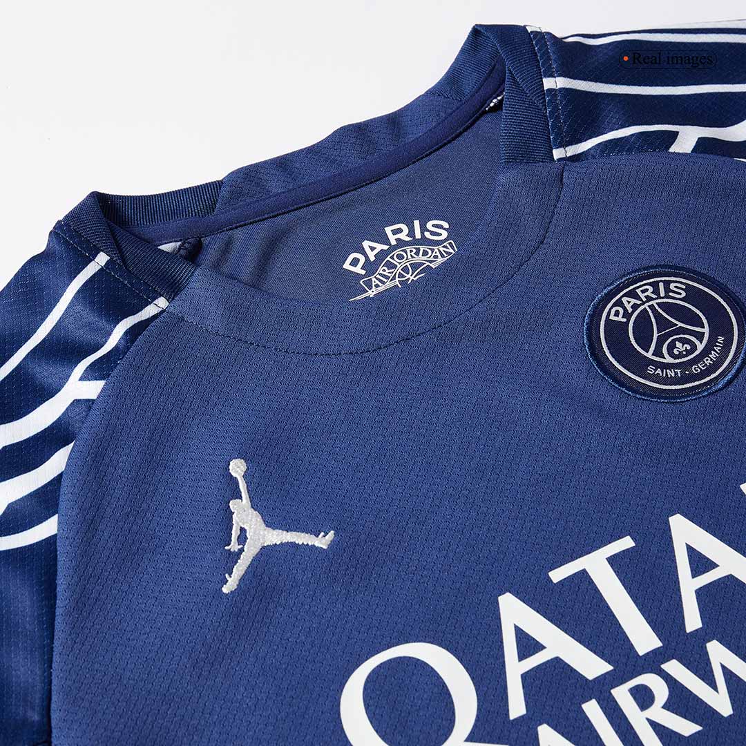 Kit de fútbol visitante del PSG para niños (Kit y pantalón corto) 2024/25, azul marino