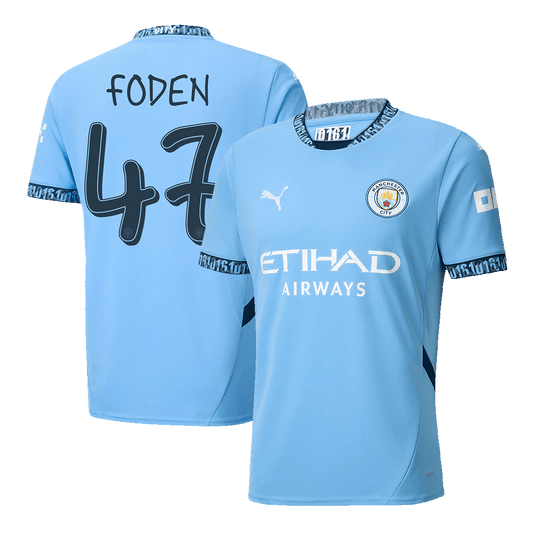 Camiseta de fútbol local del Manchester City FODEN #47 - UCL