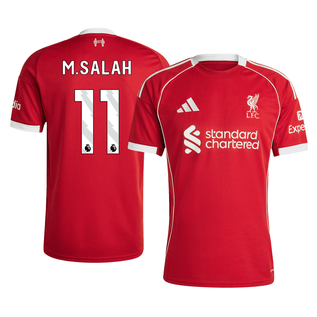 Camiseta de fútbol local del Liverpool M.SALAH #11 2025/26, roja