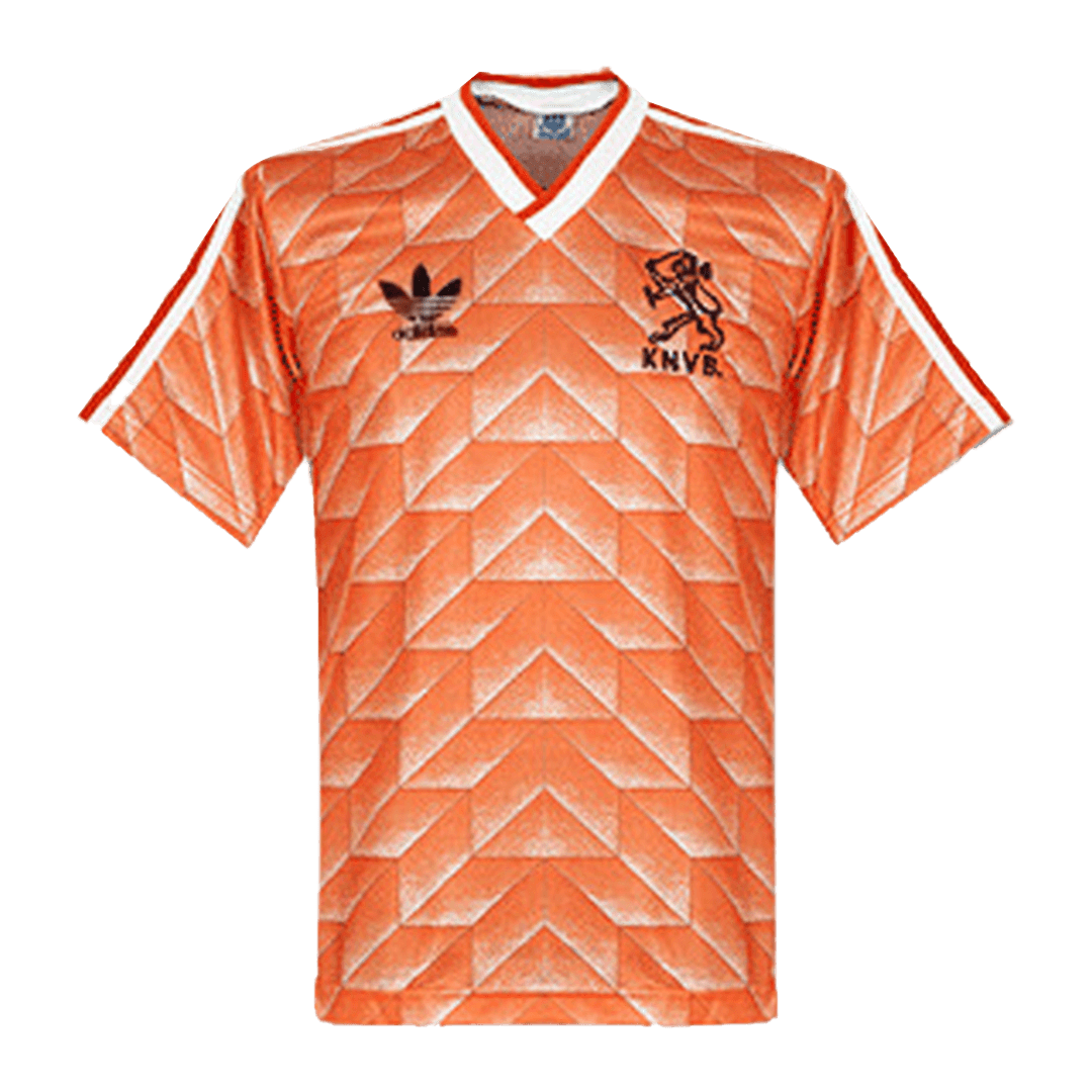 Camiseta retro de fútbol local de los Países Bajos de 1988