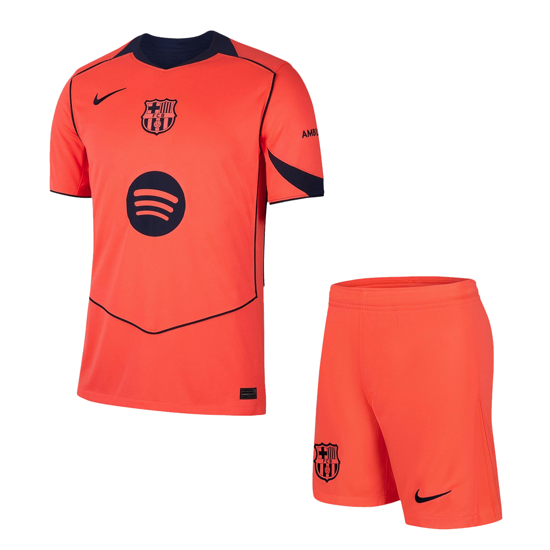 Kit de fútbol visitante del Barcelona (Kit y pantalón corto) 2025/26