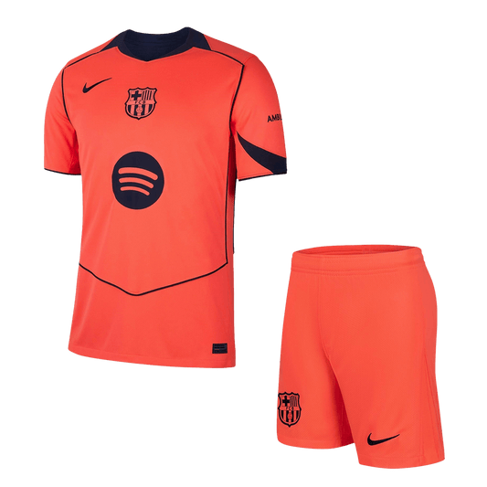 Kit de fútbol visitante del Barcelona (Kit y pantalón corto) 2025/26