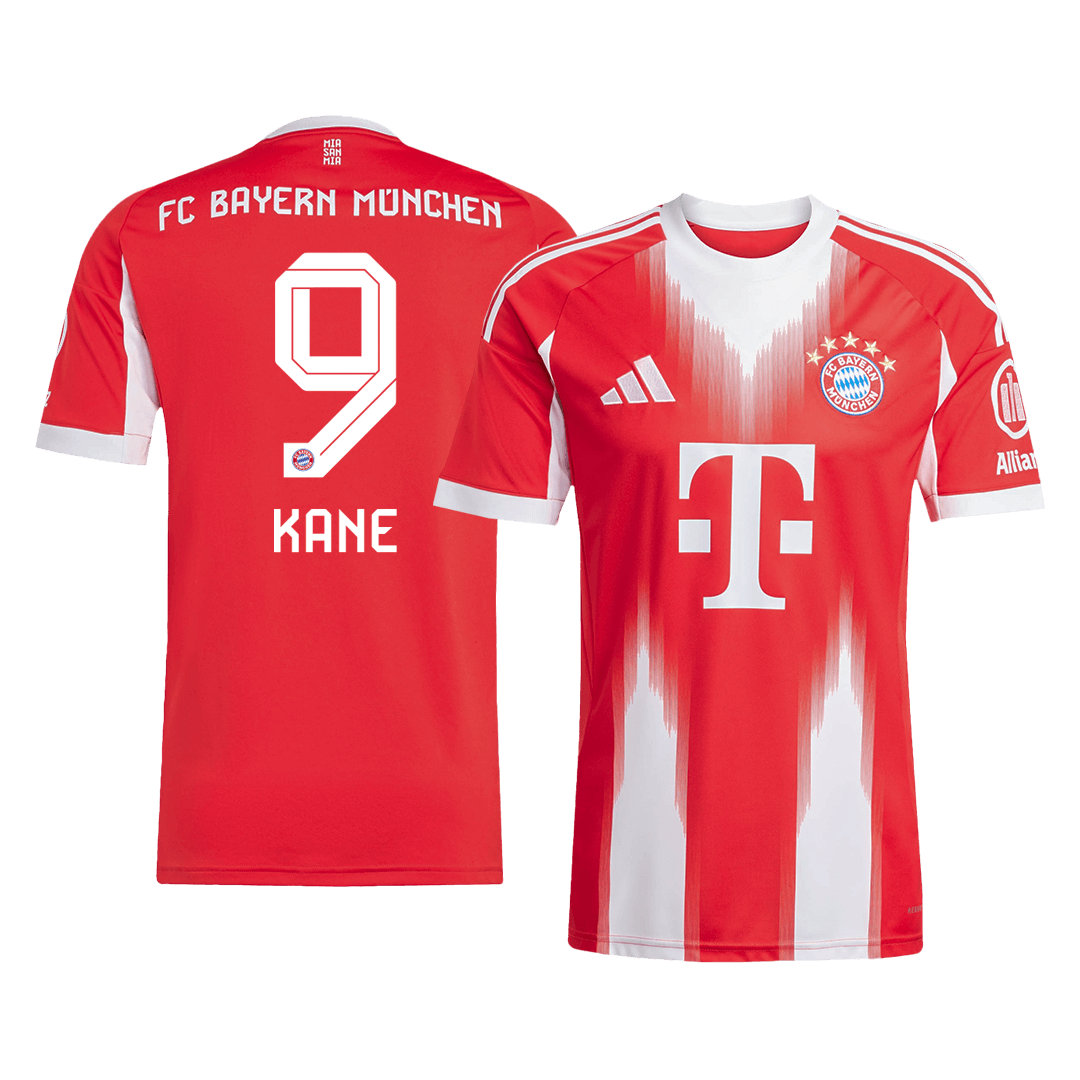 Camiseta de fútbol local del Bayern Múnich KANE #9 2025/26, roja