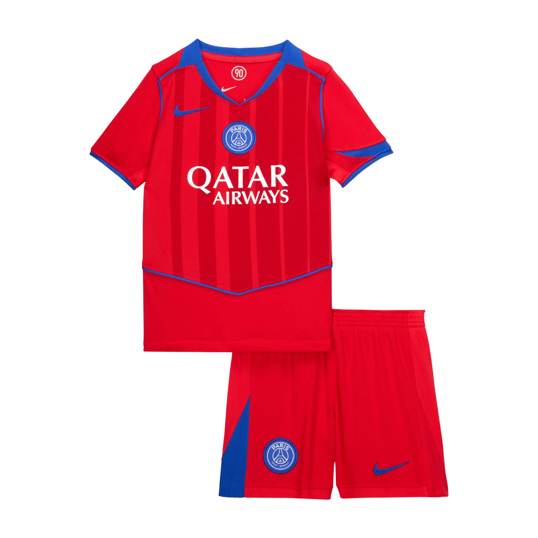 Kit de fútbol visitante del PSG para niños (Kit y pantalón corto) 2025/26