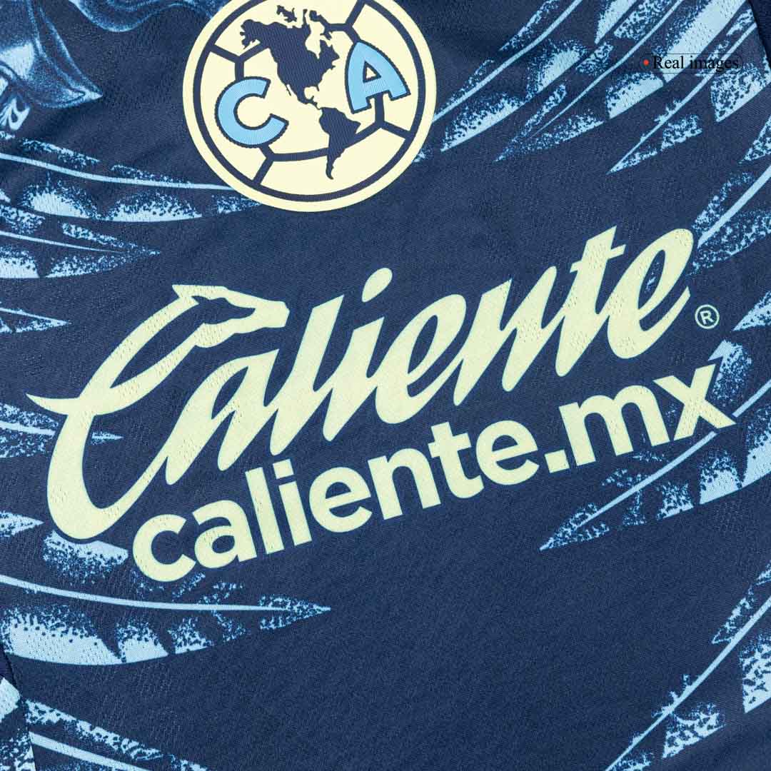 Camiseta de fútbol visitante auténtica del Club América 2025/26 azul marino
